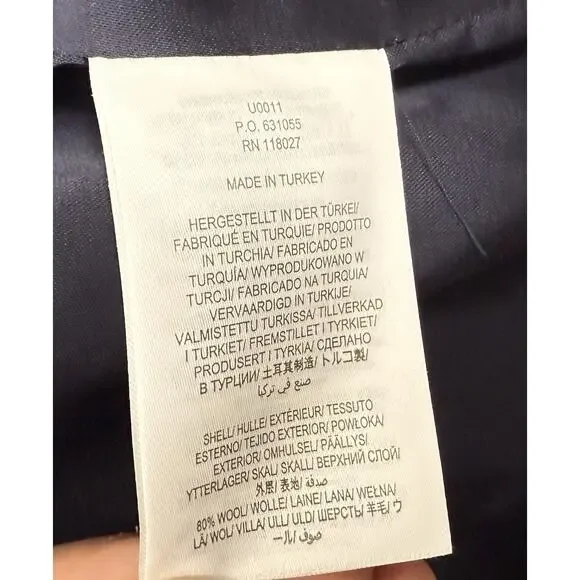 Boden Wool Blend Ground Ginger Crumbie Coat Size 4 - Picture 8 of 15